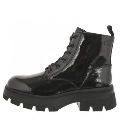 Calvin Klein Chunky Combat Laceup Boot Wn Triple Black YW0YW01265 0GT (CK397-a) shoes