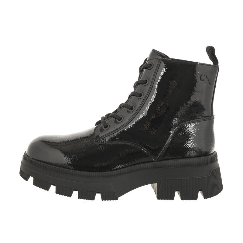 Calvin Klein Chunky Combat Laceup Boot Wn Triple Black YW0YW01265 0GT (CK397-a) shoes