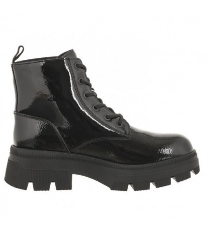 Calvin Klein Chunky Combat Laceup Boot Wn Triple Black YW0YW01265 0GT (CK397-a) shoes