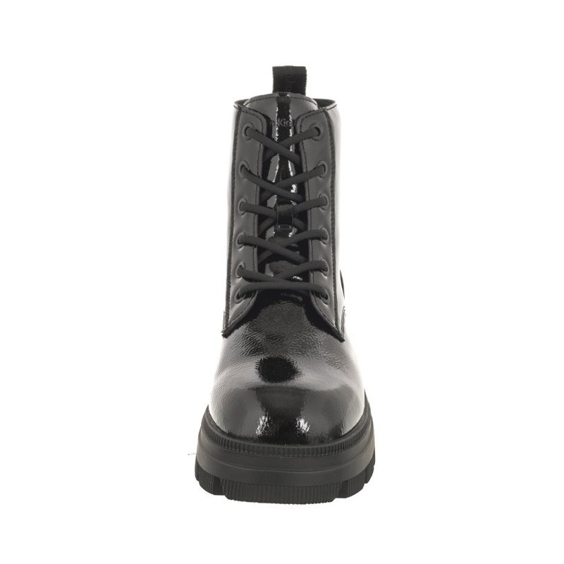 Calvin Klein Chunky Combat Laceup Boot Wn Triple Black YW0YW01265 0GT (CK397-a) shoes