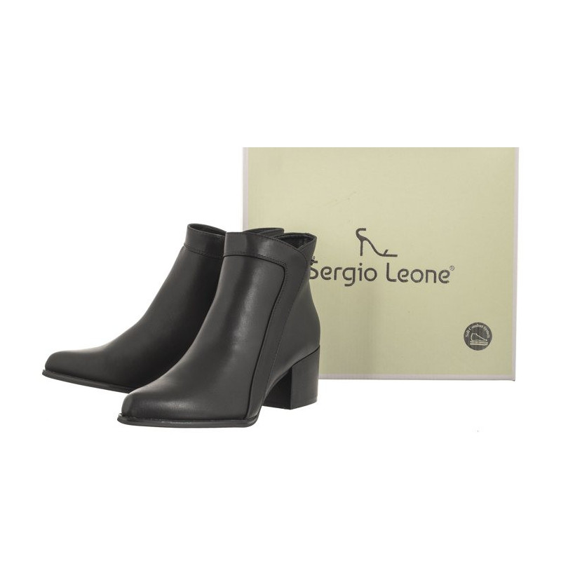 Sergio Leone Czarne BT 633 (SL502-a) shoes