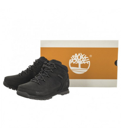 Timberland Euro Sprint Mid HIker Black Nubuck 0A2DP7 001 (TI132-a) shoes