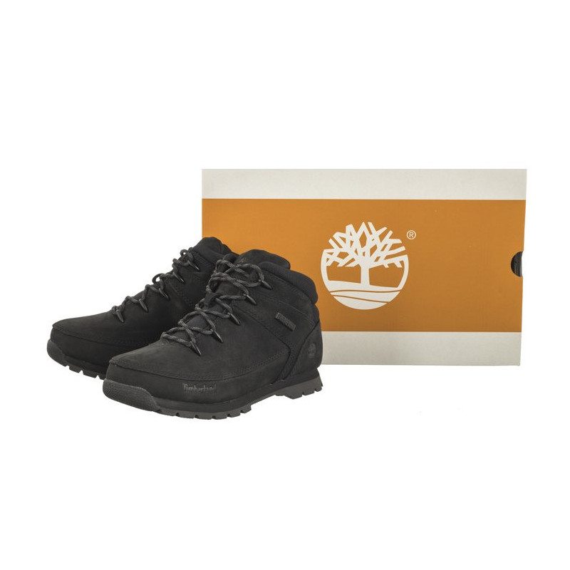 Timberland Euro Sprint Mid HIker Black Nubuck 0A2DP7 001 (TI132-a) shoes