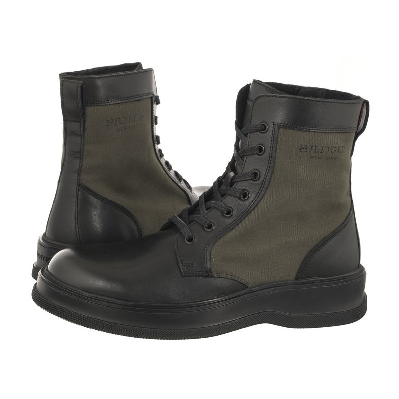 Tommy Hilfiger TH Everyday Core Mix Boot Black FM0FM04908 BDS (TH956-a) boots