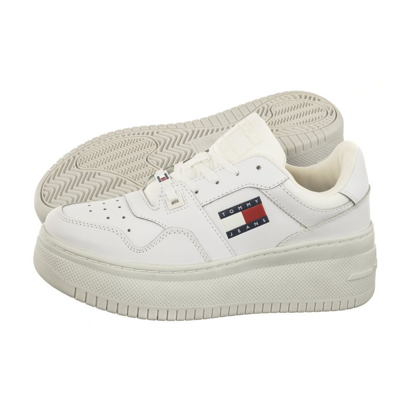 Tommy Hilfiger Tjw Retro Basket Flatform Ess White EN0EN02506 YBS (TH953-a) sports Shoes