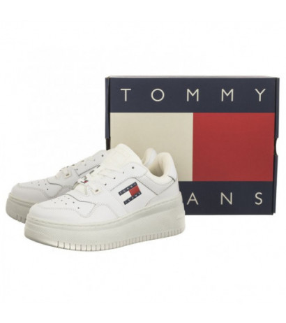 Tommy Hilfiger Tjw Retro Basket Flatform Ess White EN0EN02506 YBS (TH953-a) sports Shoes