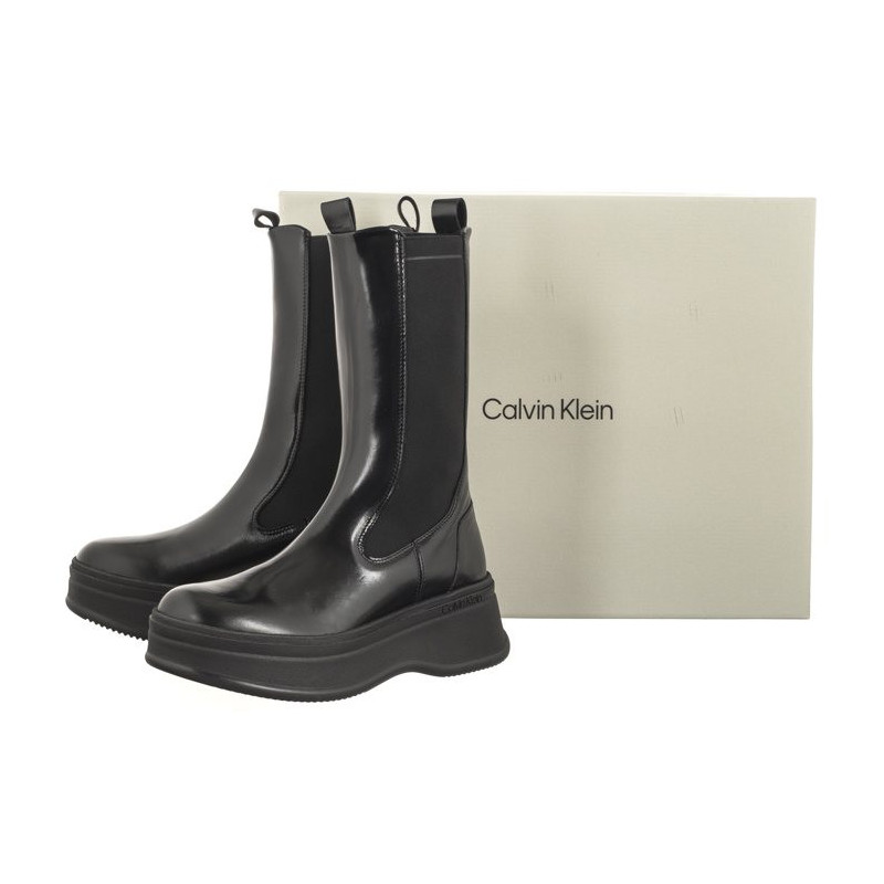 Calvin Klein Pitched Chelsea Boot Ck Black HW0HW01686 BEH (CK400-a) shoes