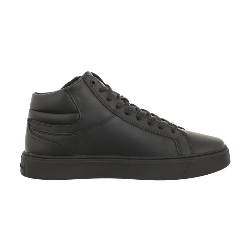 Calvin Klein High Top Lace Up W/Zip Rubb Triple Black HM0HM01269 0GJ (CK401-a) sports shoes