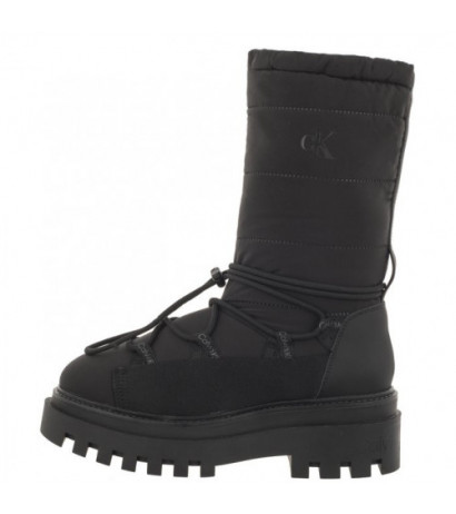 Calvin Klein Flatform Snow Boot Nylon Wn Triple Black YW0YW01146 0GT (CK399-a) boots