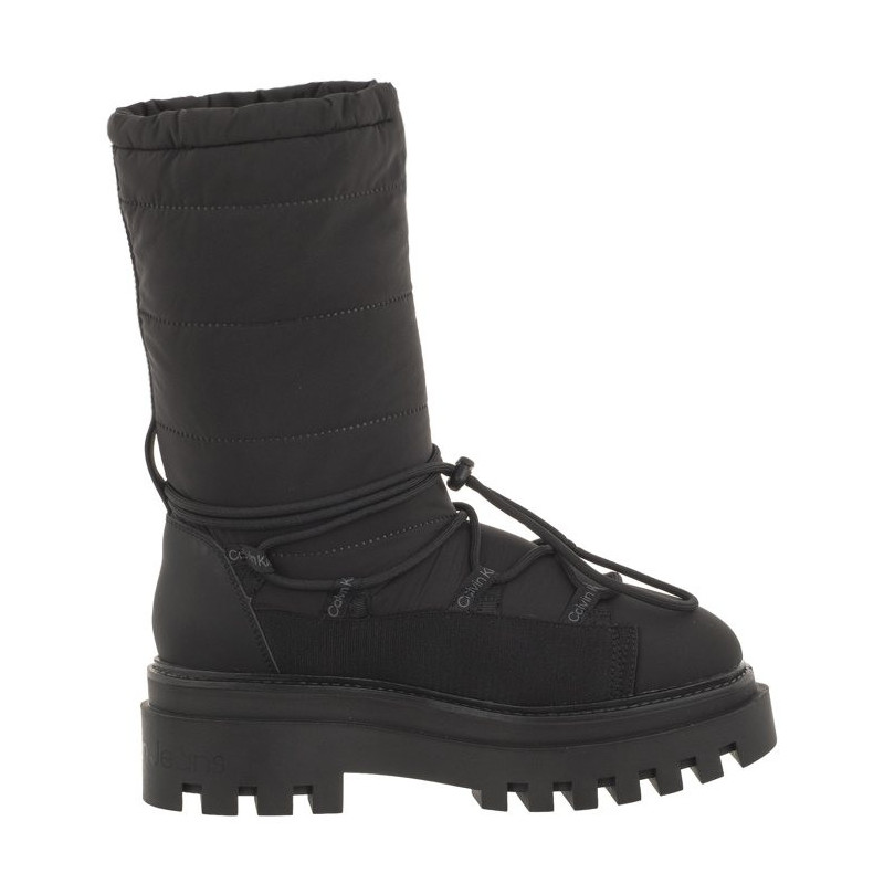 Calvin Klein Flatform Snow Boot Nylon Wn Triple Black YW0YW01146 0GT (CK399-a) boots