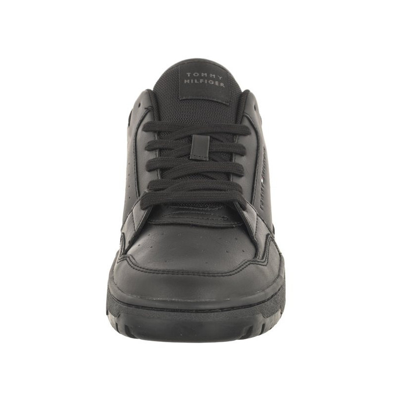 Tommy Hilfiger TH Basket Core Leather Ess Black FM0FM05040 BDS  (TH959-a) sports shoes