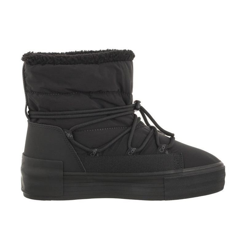 Calvin Klein Bold Vulc Flatf Snow Boot Wn Triple Black YW0YW01181 0GT (CK402-a) shoes