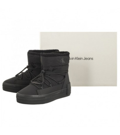 Calvin Klein Bold Vulc Flatf Snow Boot Wn Triple Black YW0YW01181 0GT (CK402-a) shoes