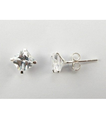 Silver stud earrings...