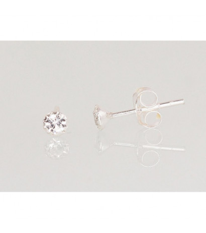 Silver stud earrings...