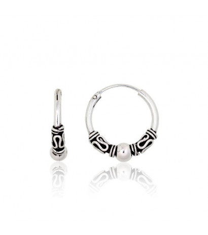 Silver earrings-rings...