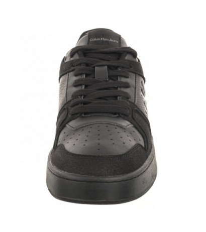 Calvin Klein Basket Cupsole Low Lth Ml Fad Triple Black YM0YM00884 0GT (CK417-a) sports shoes