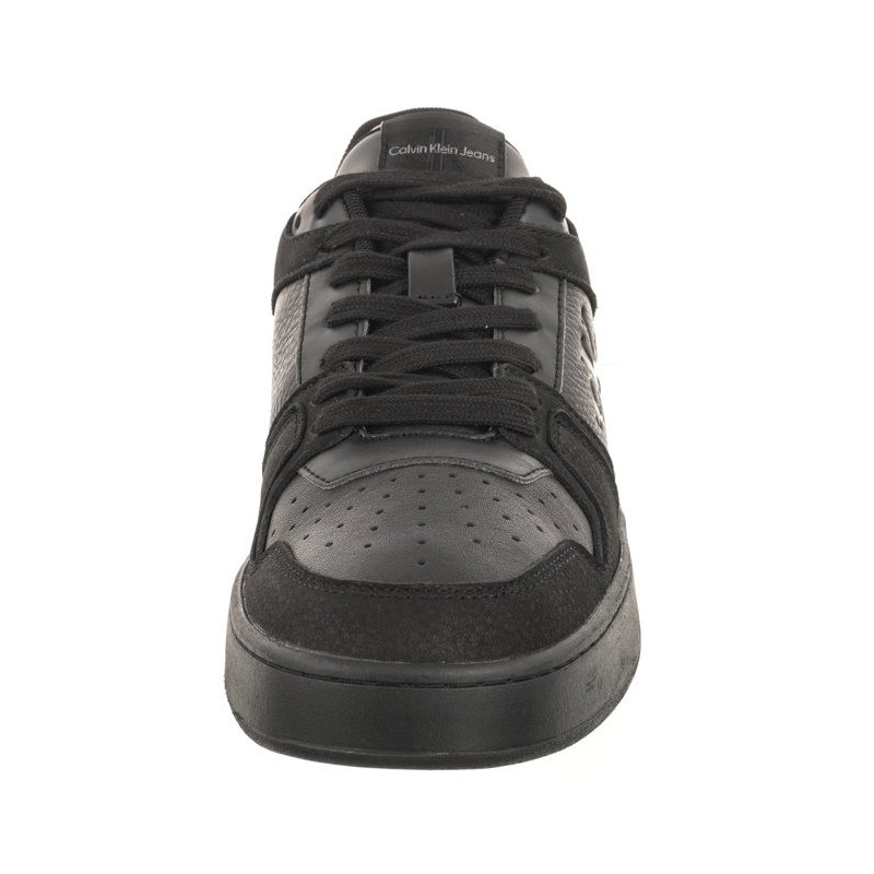 Calvin Klein Basket Cupsole Low Lth Ml Fad Triple Black YM0YM00884 0GT (CK417-a) sports shoes