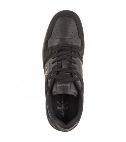 Calvin Klein Basket Cupsole Low Lth Ml Fad Triple Black YM0YM00884 0GT (CK417-a) sports shoes