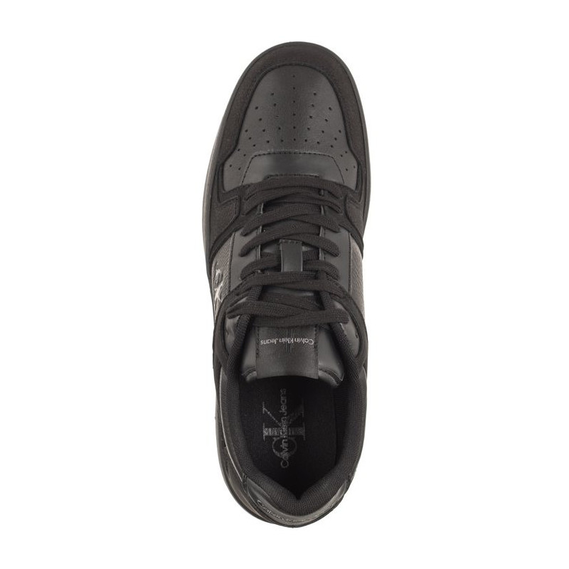 Calvin Klein Basket Cupsole Low Lth Ml Fad Triple Black YM0YM00884 0GT (CK417-a) sports shoes