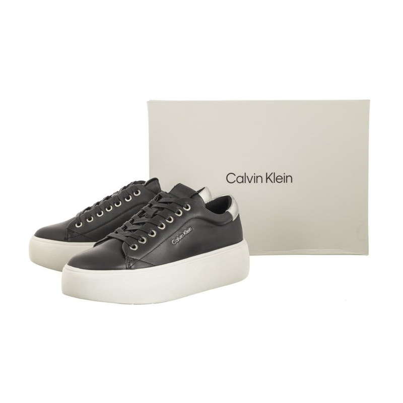 Calvin Klein Bubble Cupsole Lace Up Black/Silver HW0HW01861 0GN (CK414-a) sports Shoes