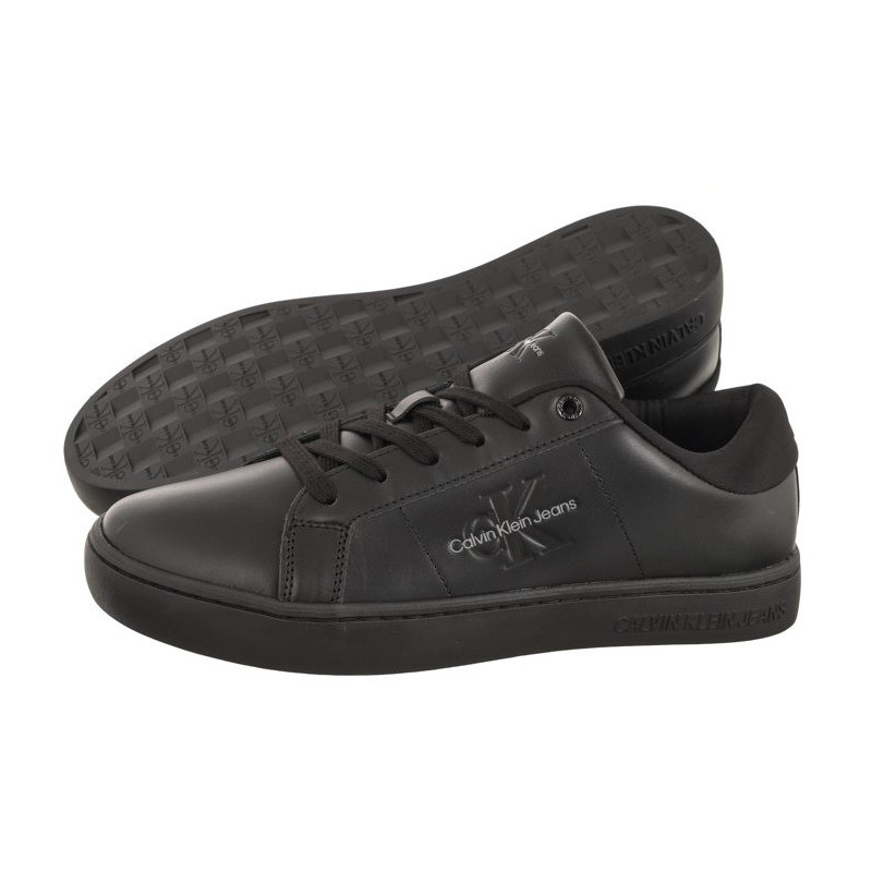 Calvin Klein Classic Cupsole Low Ml Lth Triple Black YM0YM00864 0GT (CK418-a) sports shoes