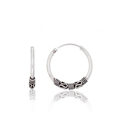 Silver earrings-rings...