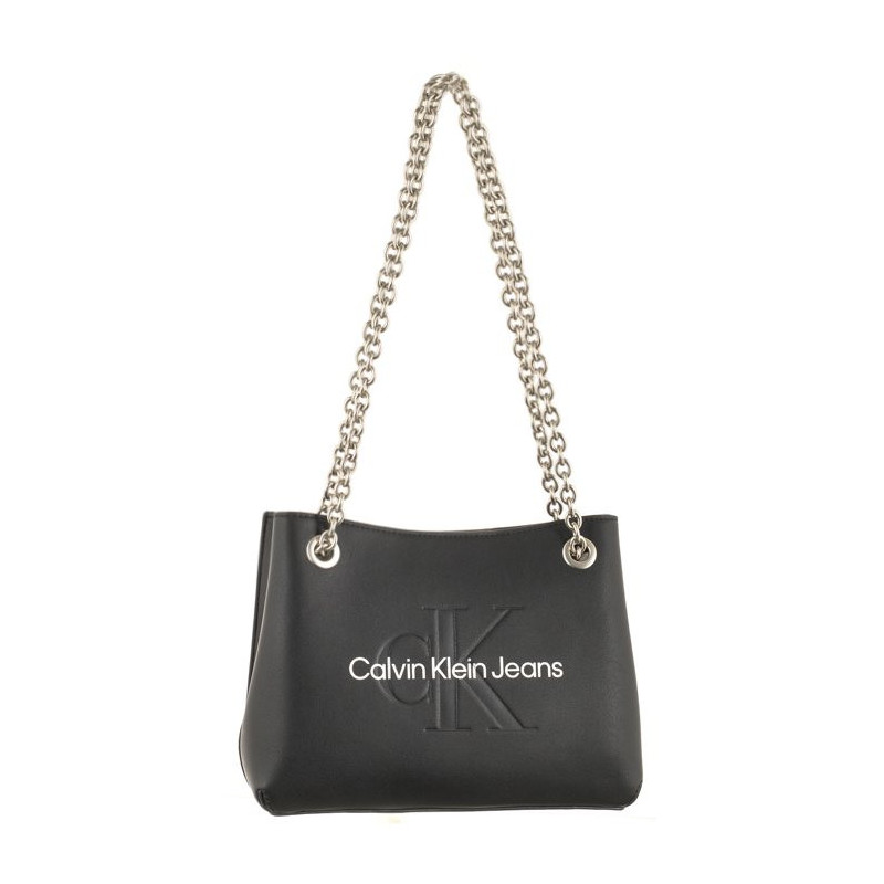 Calvin Klein Sculpted Shoulder Bag24 Mono Black/Metallic Logo K60K607831 0GL (CK424-a) handbag