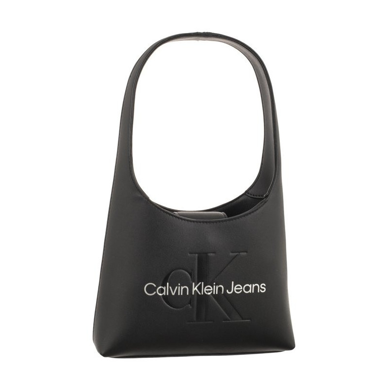 Calvin Klein Sculpted Arch Shoulder Bag22 Mono Black/Metallic Logo K60K611548 0GL (CK427-a) handbag