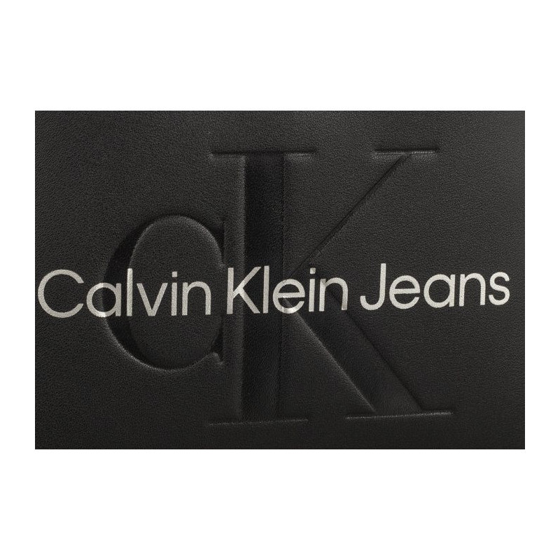 Calvin Klein Sculpted Arch Shoulder Bag22 Mono Black/Metallic Logo K60K611548 0GL (CK427-a) handbag