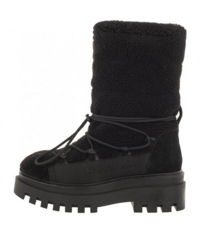 Calvin Klein Flatform Snow Boot Sherpa Wn Triple Black YW0YW01195 0GT (CK410-a) boots