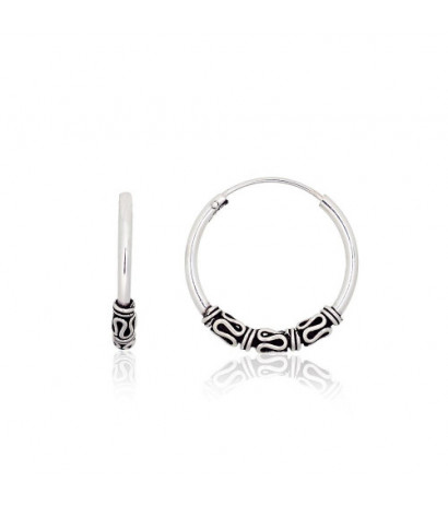 Silver earrings-rings...