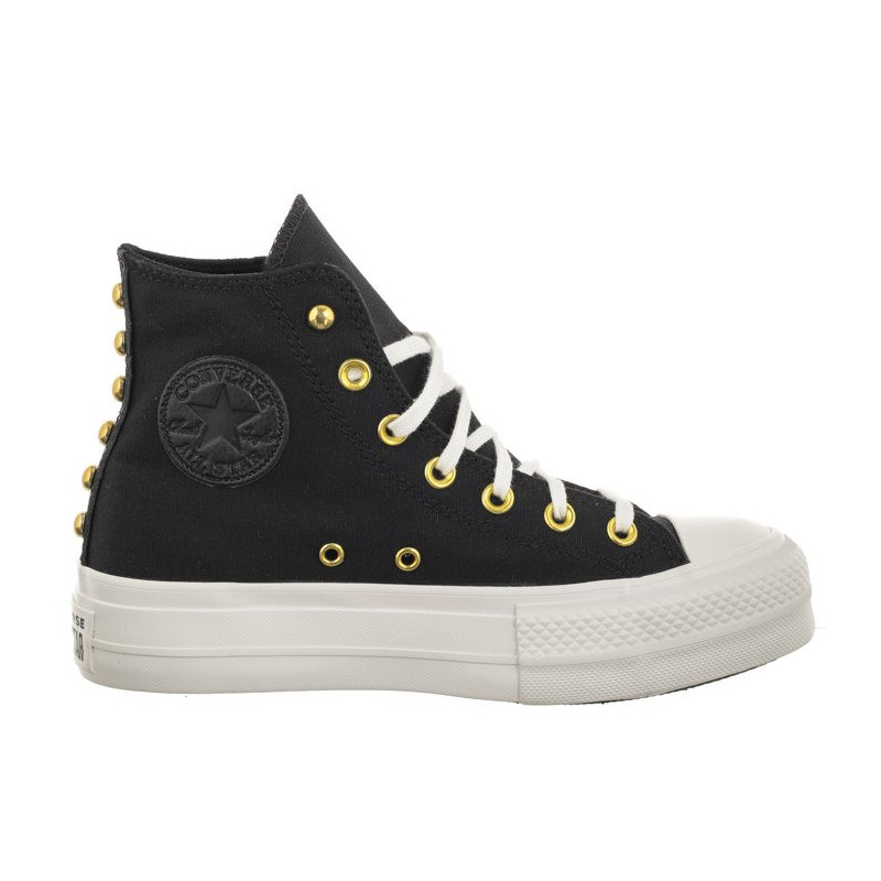 Converse CTAS Lift Hi Black/White/Gold A05453C (CO647-a) shoes