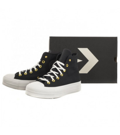 Converse CTAS Lift Hi Black/White/Gold A05453C (CO647-a) shoes