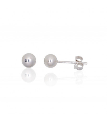 Silver stud earrings...