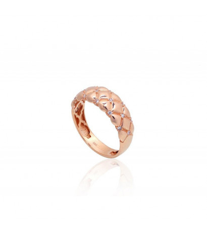 Gold ring 1101163(Au-R)_CZ, Red Gold 585°, Zirkons