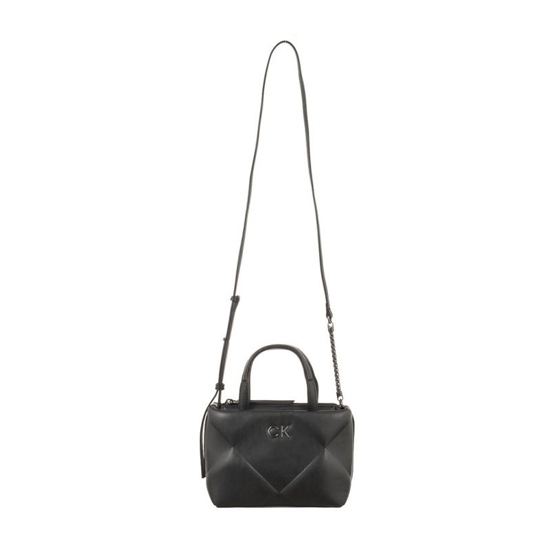 Calvin Klein Re-Lock Quilt Tote Mini Black K60K611340 BEH (CK438-a) handbag