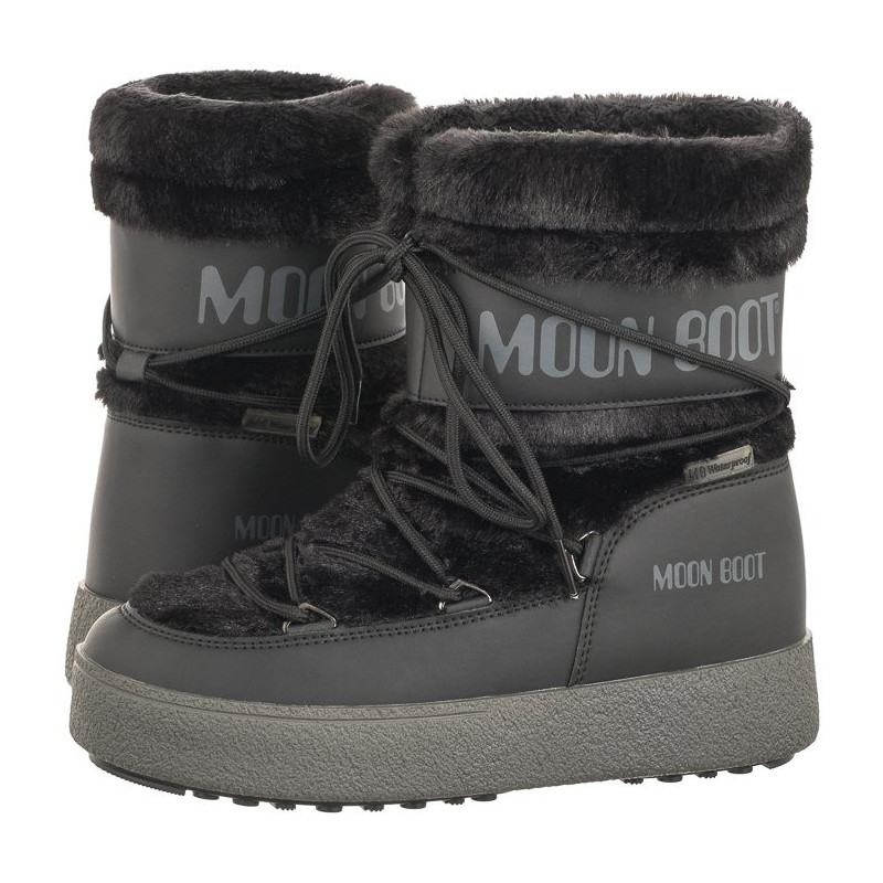 Moon Boot MB Ltrack Faux Fur WP Black 24501300001 (MB63-a) shoes