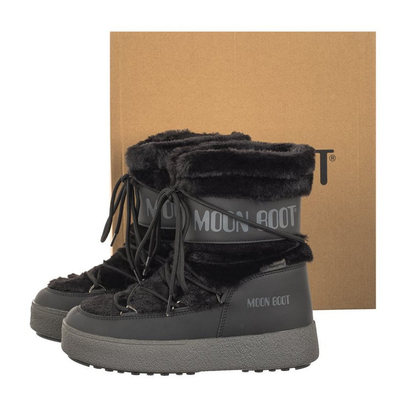 Moon Boot MB Ltrack Faux Fur WP Black 24501300001 (MB63-a) shoes