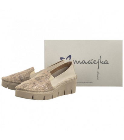 Maciejka Beż + Złoto 5814A-10/00-1 (MA1009-b) shoes