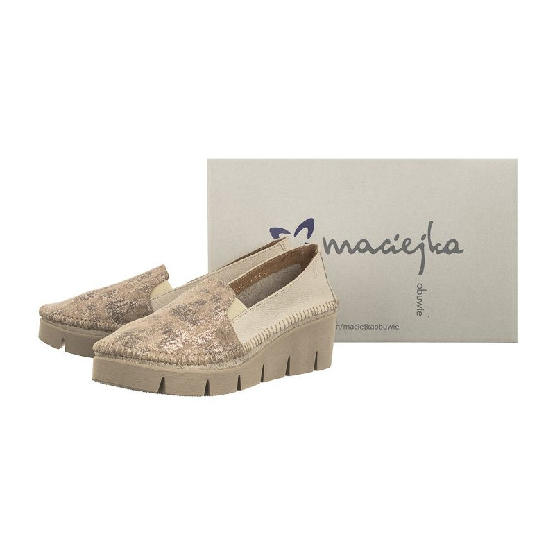 Maciejka Beż + Złoto 5814A-10/00-1 (MA1009-b) shoes