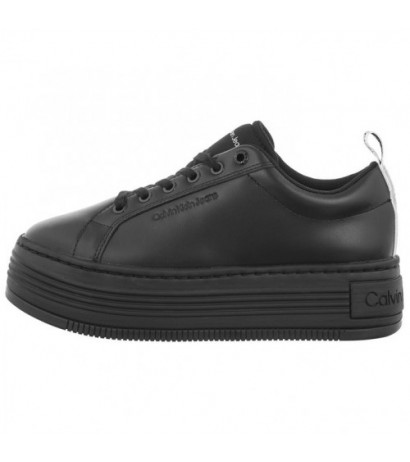 Calvin Klein Bold Flatf Low Laceup Lth In Lum Triple Black YW0YW01309 0GT (CK444-a) shoes