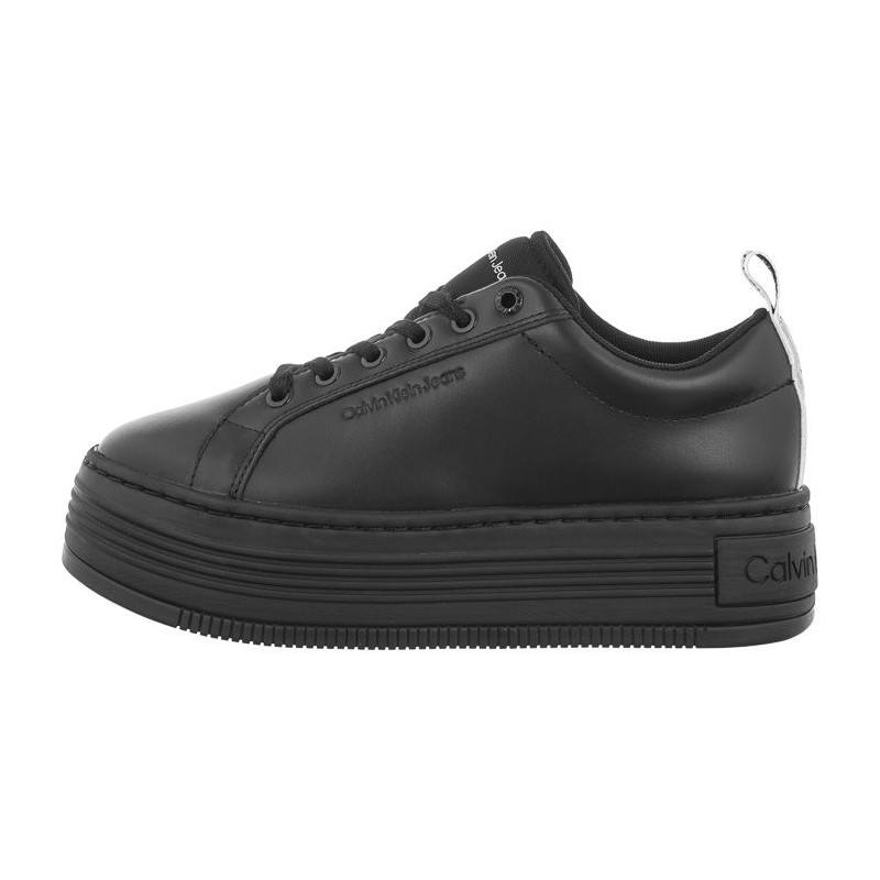 Calvin Klein Bold Flatf Low Laceup Lth In Lum Triple Black YW0YW01309 0GT (CK444-a) shoes