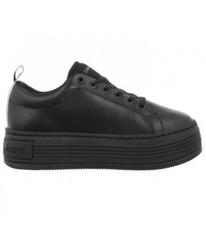 Calvin Klein Bold Flatf Low Laceup Lth In Lum Triple Black YW0YW01309 0GT (CK444-a) shoes