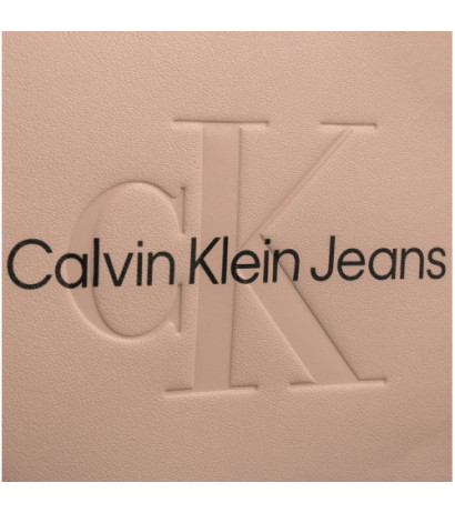 Calvin Klein Sculpted Mini Saddle Bag Pale Conch K60K611966 TFT (CK457-a) handbag