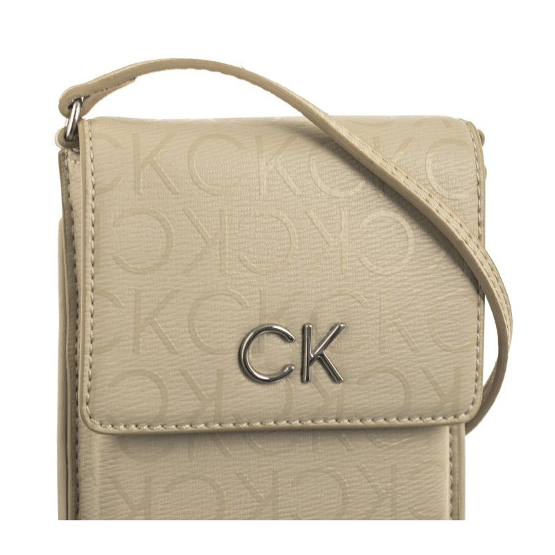 Calvin Klein CK Daily Phone Xbody Epi Mono Stoney Beige/Epi Mono K60K611708 PEA (CK460-a) handbag