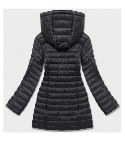 HOODED QUILTED JACKET BLACK (7153) striukė