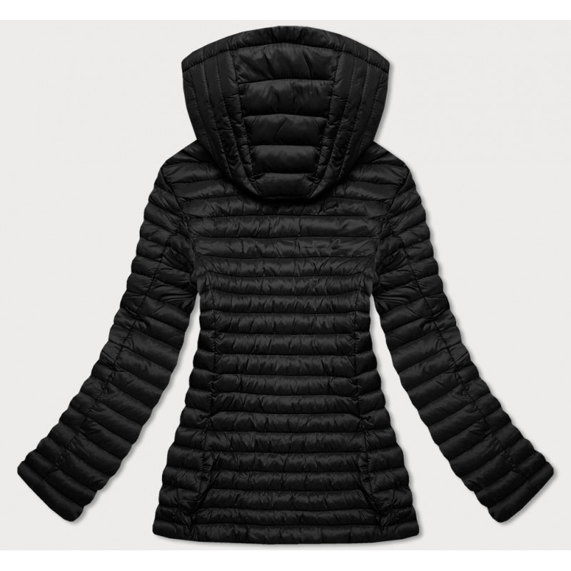 QUILTED HOODED JACKET RED (7218) striukė