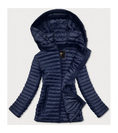 QUILTED HOODED JACKET RED (7218) striukė