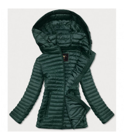 QUILTED HOODED JACKET RED (7218BIG) striukė